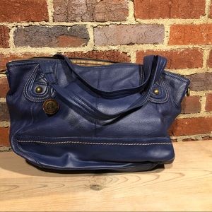 The Sak - Roomy blue leather purse.